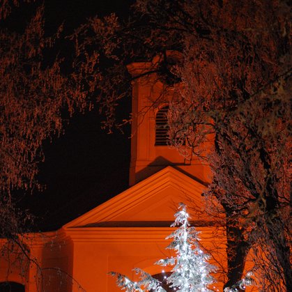 Kostel  v noci