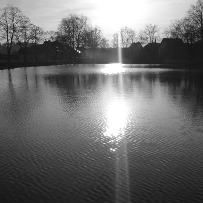 93 - Západ slunce  1 - Lánský rybník